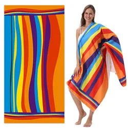 Luxury Oversized Ultra - Absorbent Beach & Bath Towel - 70x140cm, Digital Print, Soft Microfiber - 70x140cm (Style 3)