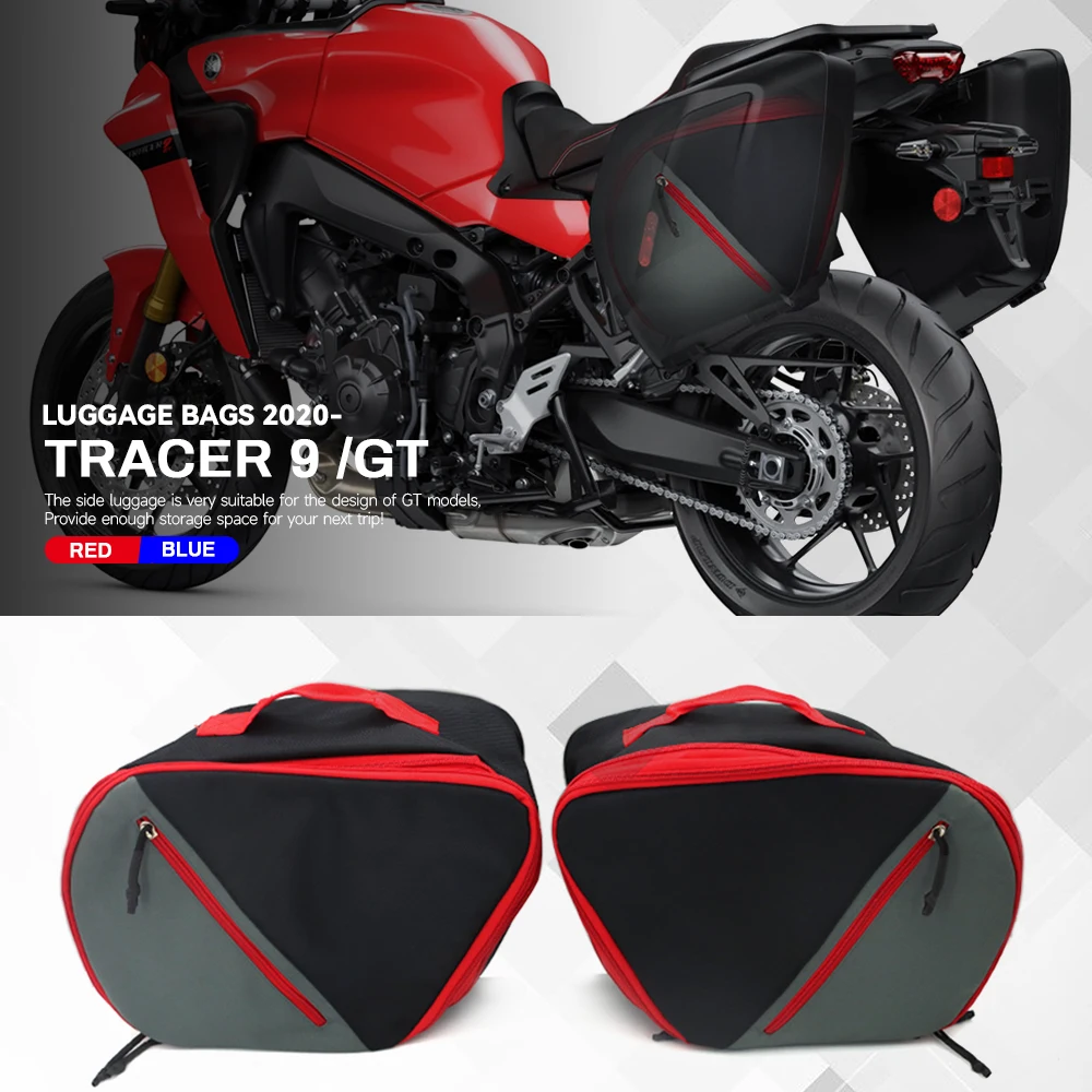 

Красный 2020 2021 2022 для Yamaha трассоискатель 9 GT трассоискатель 9 GT мотоциклетные чемоданы черные расширяемые Внутренние Сумки Tracer9 GT Tracer900