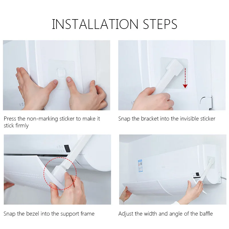 Air Conditioning Windshield Scalable Hanging-type Anti-direct Blowing Air Deflector Household Conditioning Baffle Windshield air conditioner wind deflector