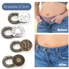 Metal Button Extender Pants Jeans Free Sewing Adjustable Retractable Waist Extenders Button Waistband Expander for DIY Sewing 3