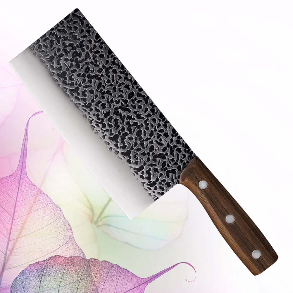 

Home Hand-hammered Stainless Steel Chopper Multipurpose Ergonomic Handle Cleaver Sliced Meat Butcher Cutter Kitchen Tools
