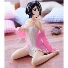  11cm Banpresto Anime Kuchiki Rukia Sitting Position  PVC Action Figures 11cm Figurine Toys doll Gift 