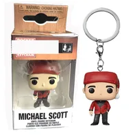 Funko POP Keychain The Office Michael Pam Beesly Kevin Malone Anime Cartoon Mini Action Toy Figures Pendant Keychains Kids Gifts 2