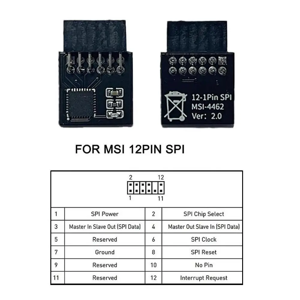 TPM 2.0 암호화 보안 모듈 Windows 11 업그레이드용 원격 카드 1220핀 멀티 브랜드 마더보드 지원 보안 데이터