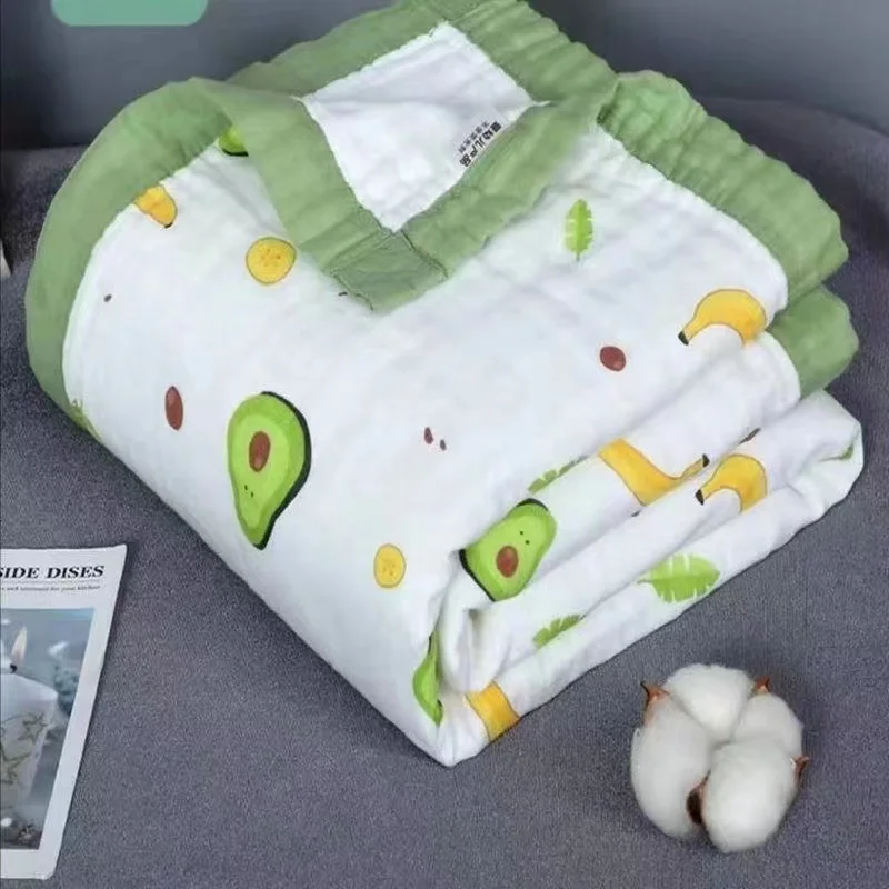 Baby Bath Towel Pure Cotton Super Soft Gauze Newborn Is Covered by Children Blanket Four Seasons Chil