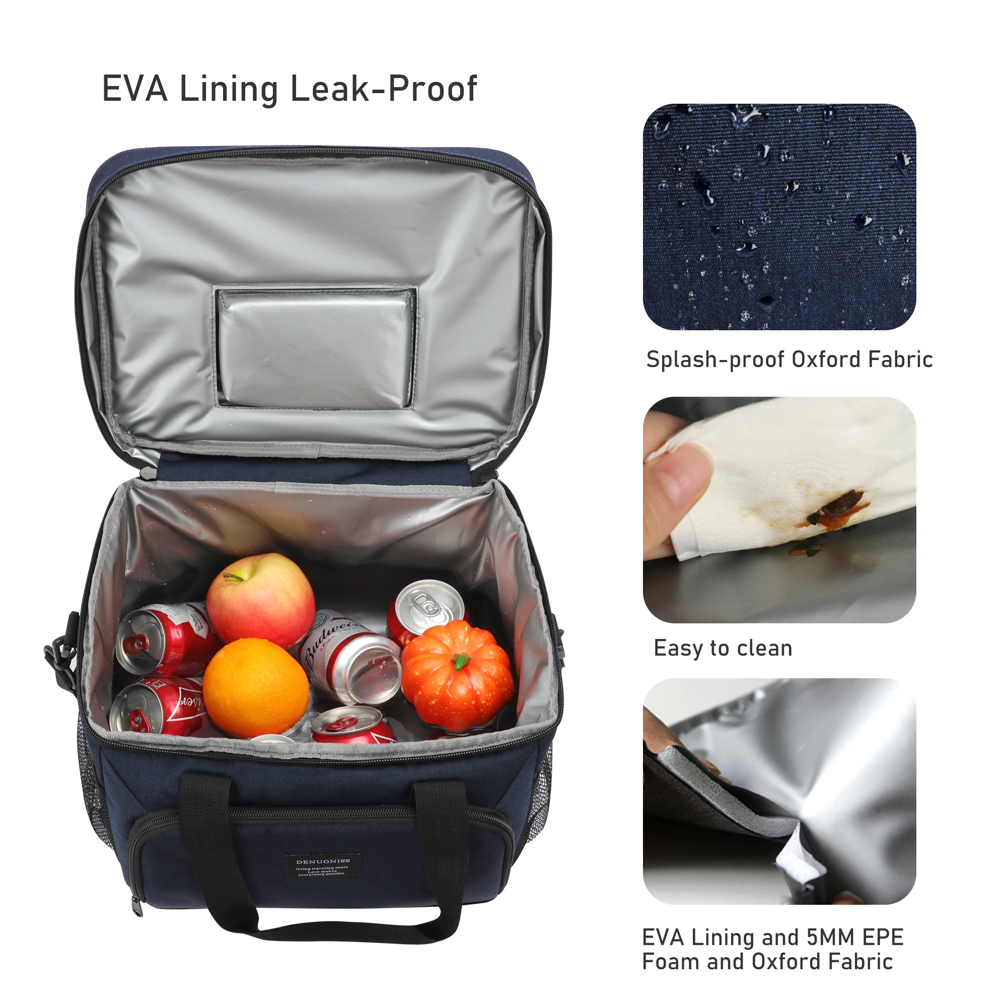 12L/16L Insulated Thermal Cooler Lunch Box Bag For Work Picnic Bag Car Bolsa Refrigerator Portable Shoulder lunch bag bento bag cooler bag