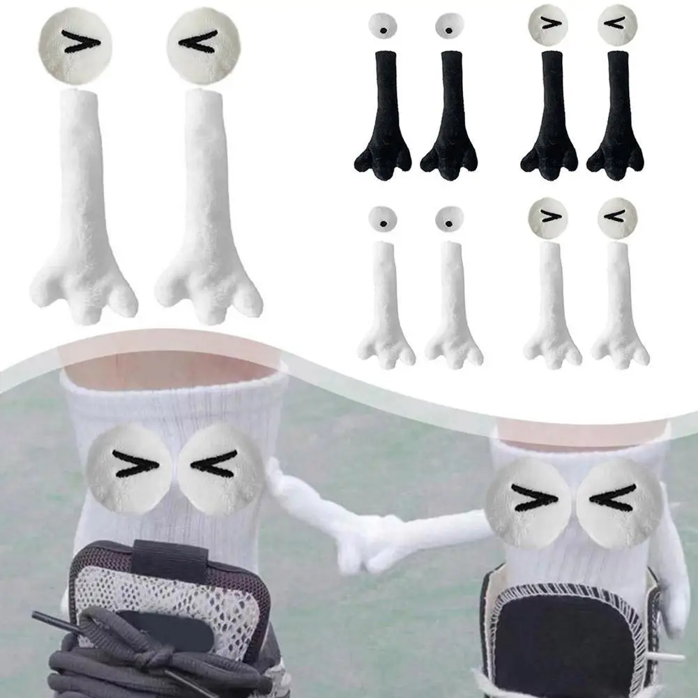 

Creative Magnetic Holding Hands Couples Socks Decor Funny Cartoon Lovely Hand In Hand Socks Accessories