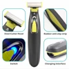 MLG Washable Rechargeable Electric Shaver Beard Razor Body Trimmer Hair Face Care Cleaning Men Shaving Machine 3
