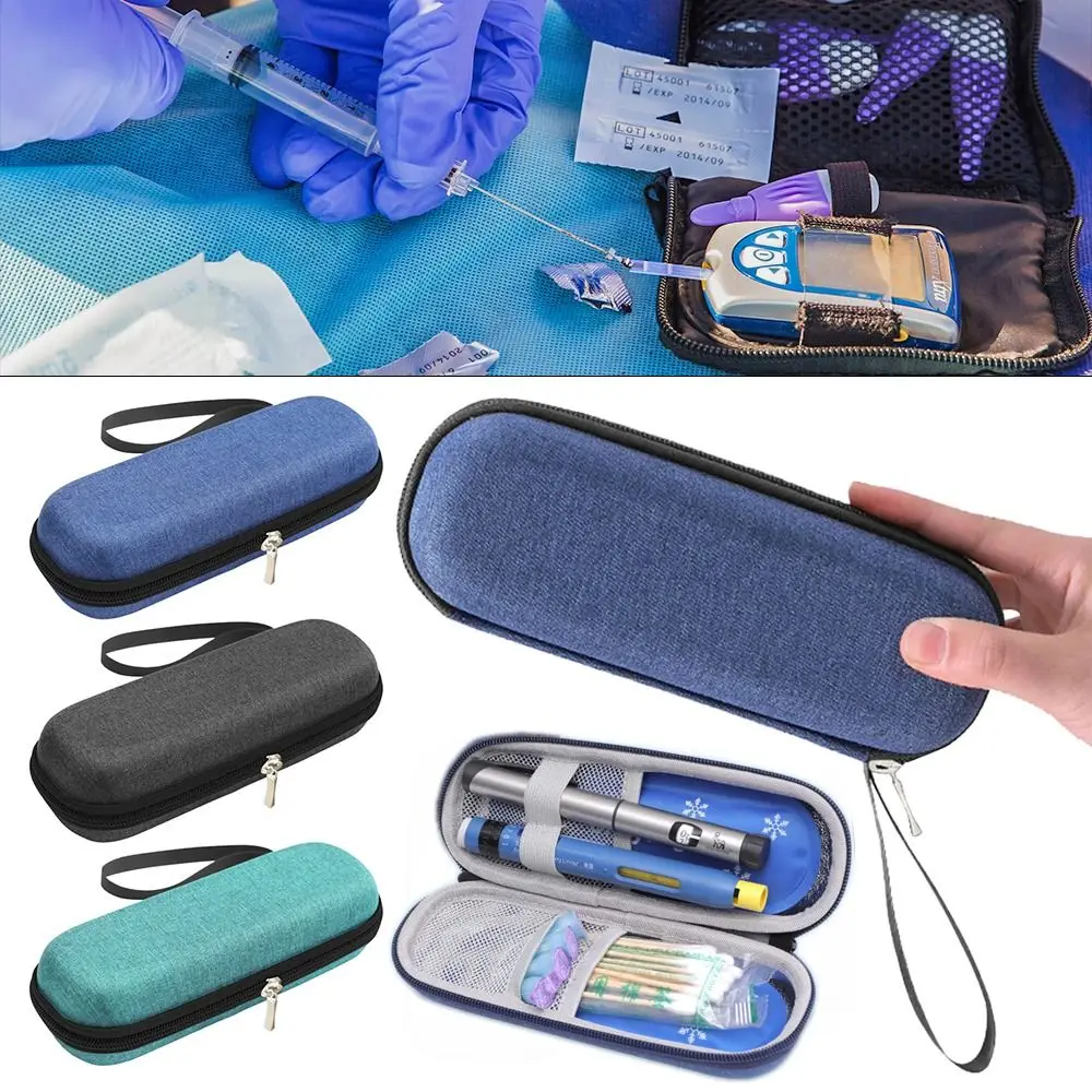 젤 알약 없는 휴대용 단열 보호대 메디클라 쿨러, 인슐린 냉각 가방, 여행 케이스, 당뇨병 포켓