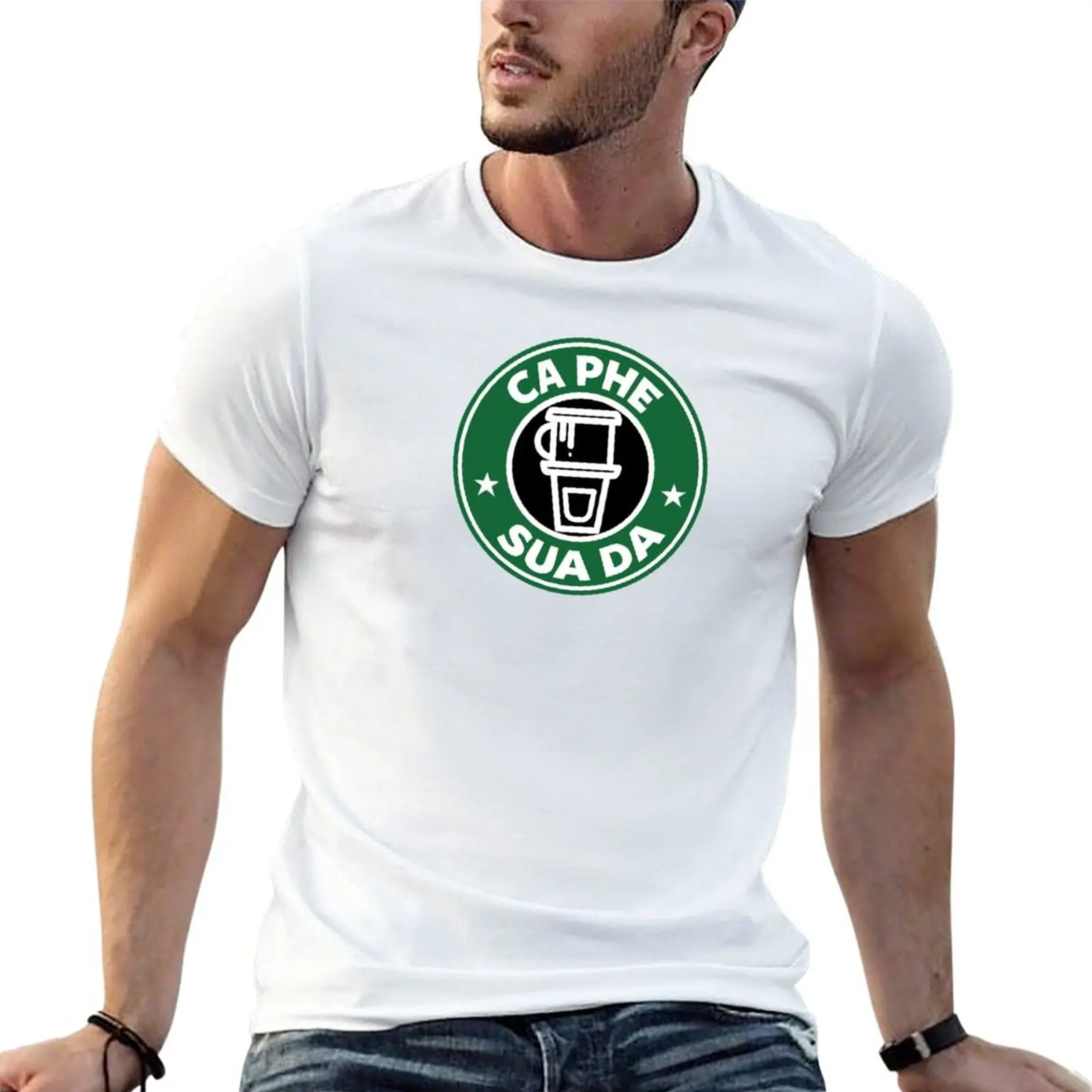 

New Vietnamese Coffee Ca Phe Sua Da White T-Shirt custom t shirt graphic t shirts mens graphic t-shirts anime