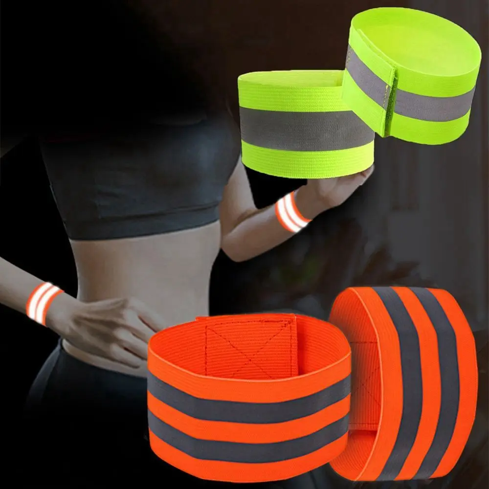 1pc Running Reflective Strips Outdoor Wristband Armband Bicycle