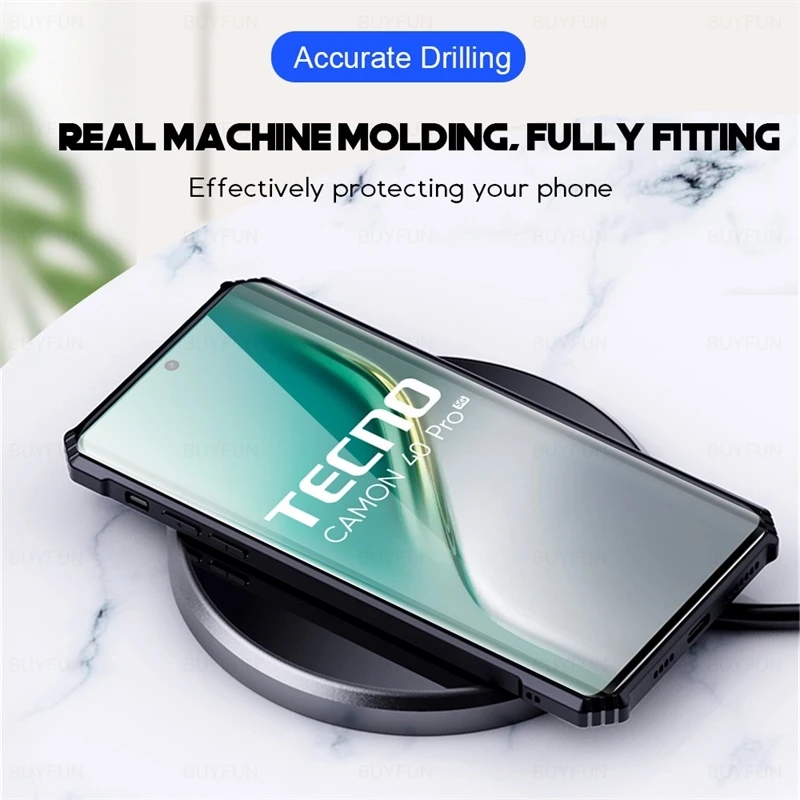 Transparent Acrylic Back Cover with Magnetic Holder Ring and Shockproof Design
