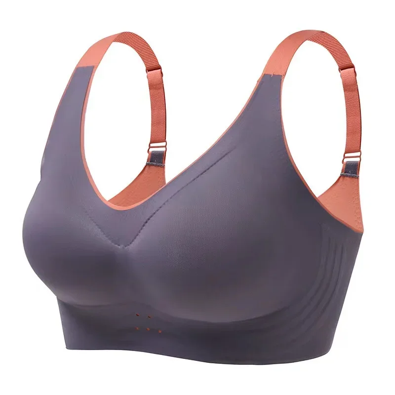 

Women's Wireless Underwear Women's Thin Push-up Seamless Sleep Sports Large Size Anti-Sagging Breast Bra