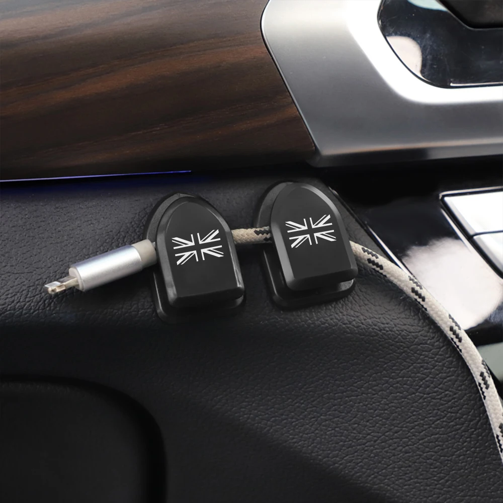 For Mini Cooper S JCW F55 F56 R55 R56 R60 R61 F54 F60 R50 Countryman Clubman Accessories Mini Sticky Hooks USB Data Cable Hook