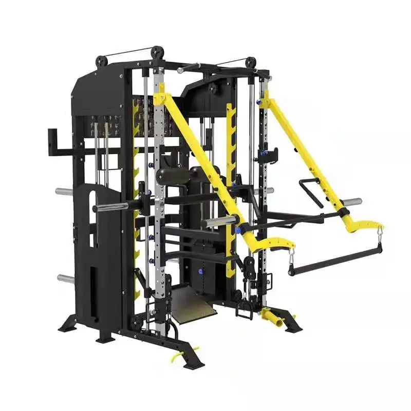 

New technology comprehensive training device Smith machine gantry fitness equipment squat rack pulley trainer Smith machine