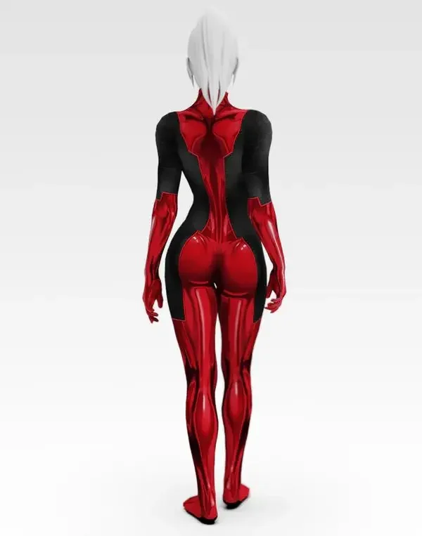 Marvel-Inspired Deadpool Spandex Bodysuit Cosplay Costume for Women