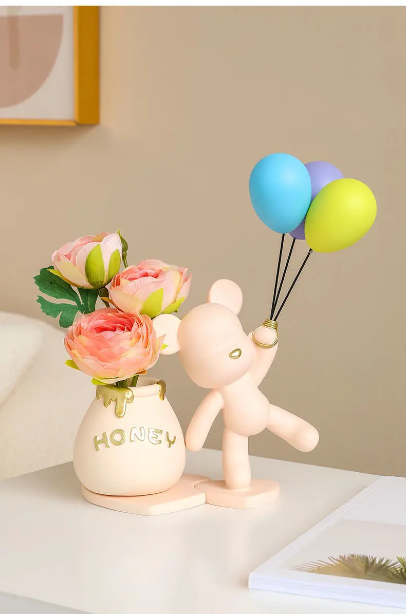 Colorful Bear Statue Creative Decoration