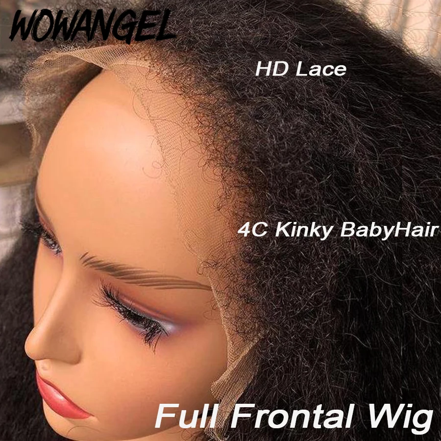 Kinky Straight HD Lace Frontal Wig
