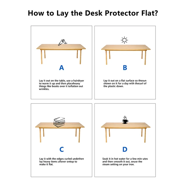 Nappe transparente en PVC, 1 pièce, tapis antidérapant, anti-taches, imperméable, résistant à l'huile, pour salle à manger, bureau, Tables basses 5