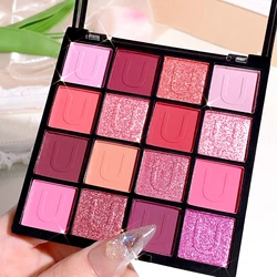 Vibrant Purple Eyeshadow Palette with Pearly Glitter Finish - Waterproof & Blendable (03)