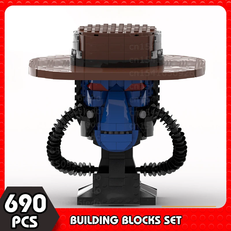 

MOC Movie Hunter Helmet Bust Block Set Model Collection Bricks Toy for Boys