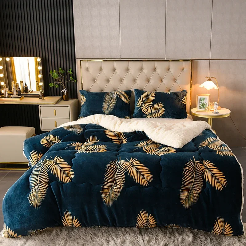 Piumone Invernale In Misto Cashmere E Lana, Trapuntato Caldo, 180x220 Cm, 3.5 Kg, Rosa, Per Letto Matrimoniale - 3
