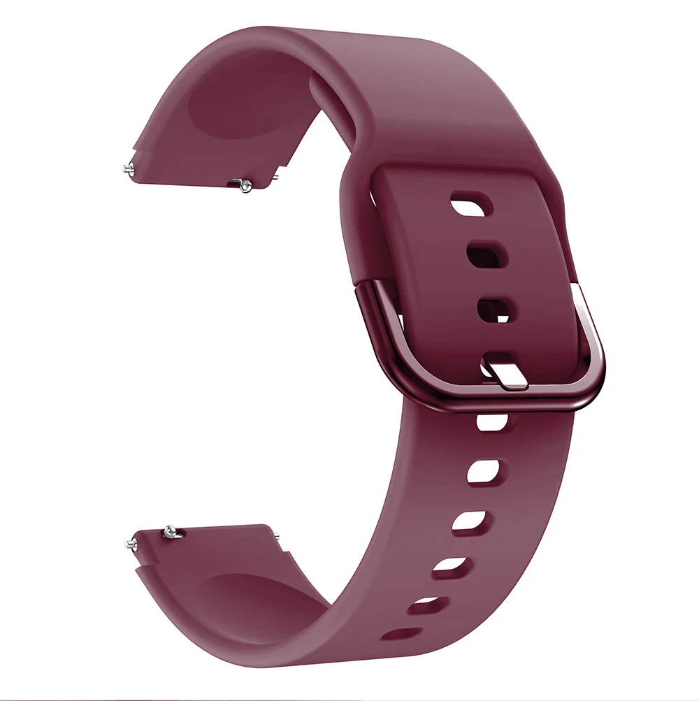 18mm Orange Silicone Watch Strap with Classic Buckle
