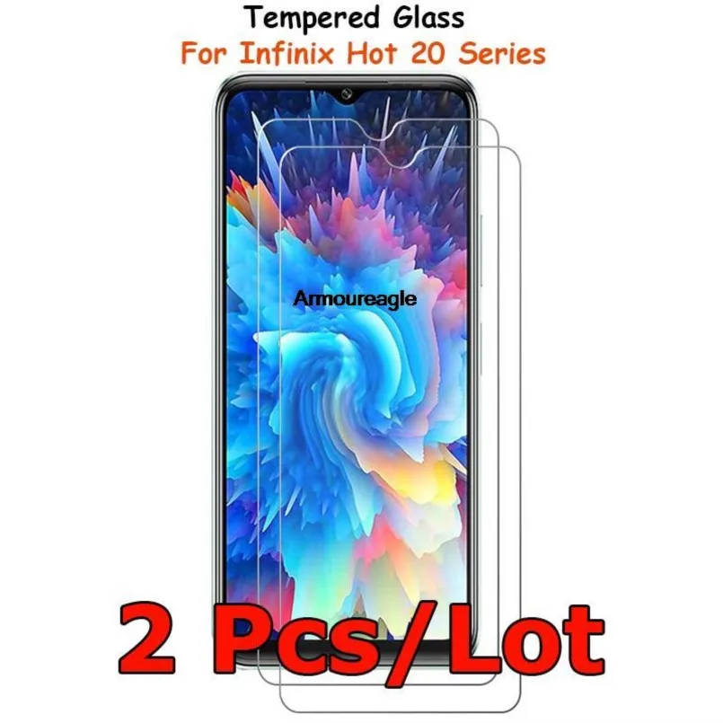 

2 шт./партия, Защитное стекло для infinix hot 20 20s 20i