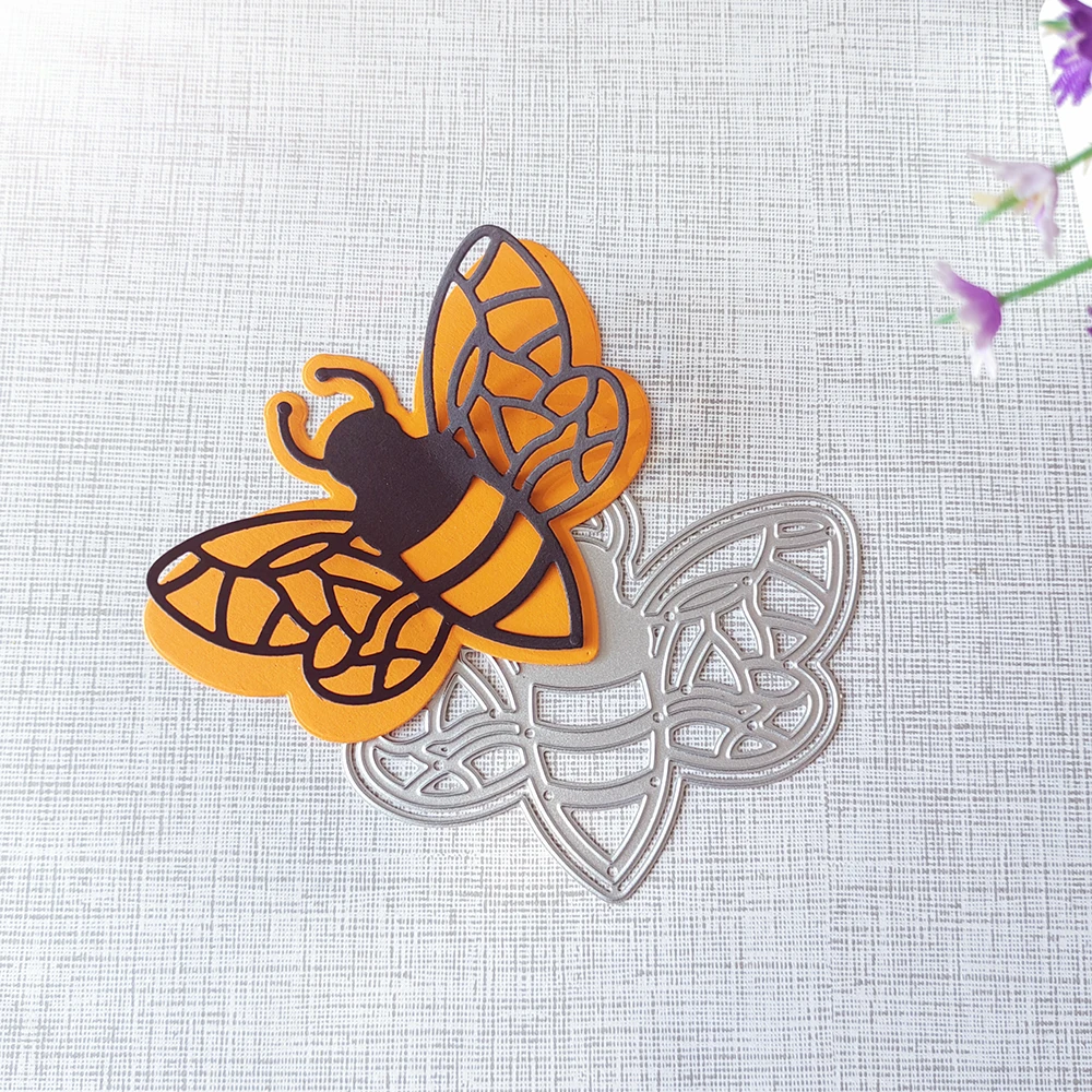 

New 10.5cm wide bee cutting dies scrapbook decoration embossed photo album decoration card making DIY crafts