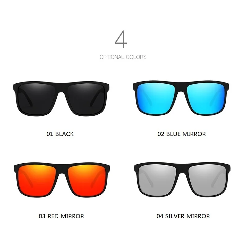 Polarized Sunglasses For Men Women Driving Travel Square Vintage UV400