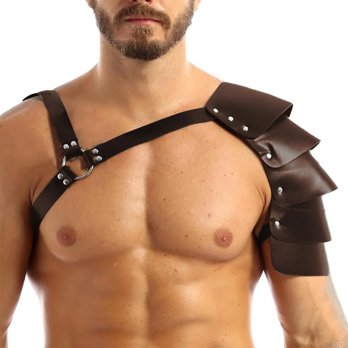 Medieval Renaissance Viking Men's Shoulder Armor Straps COSPLAY Halloween Role Play Props Anime Stitch Minecraft