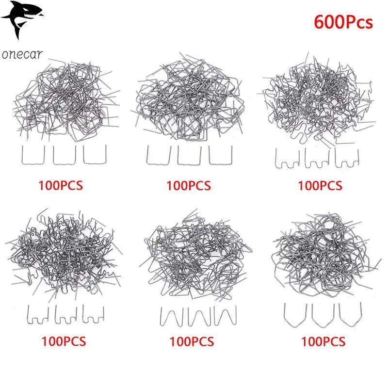 

600pcs Hot Stapler Staples Car Auto Bumper Plastic Repair Machine Plastic Welder Welding Wave Staples Repair Tool Kit For Cars