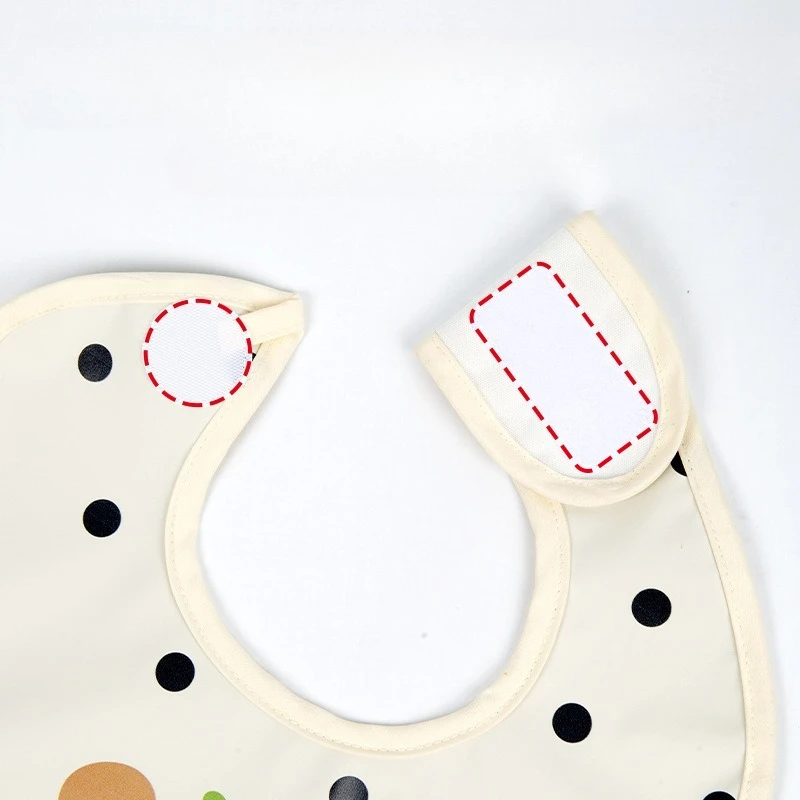 Baby Removable Rice Pocket Waterproof Soft Cartoon Bib for Eating Boys and Girls Leave-in Baby Complementary Food Bib