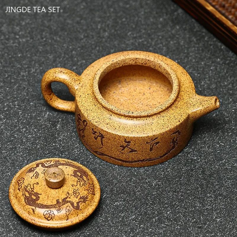 240ml Tradition Section Mud Filter Teapot Master Handmade Yixing Purple Clay Tea Pot Custom Tea Accessories Zisha Tea Set