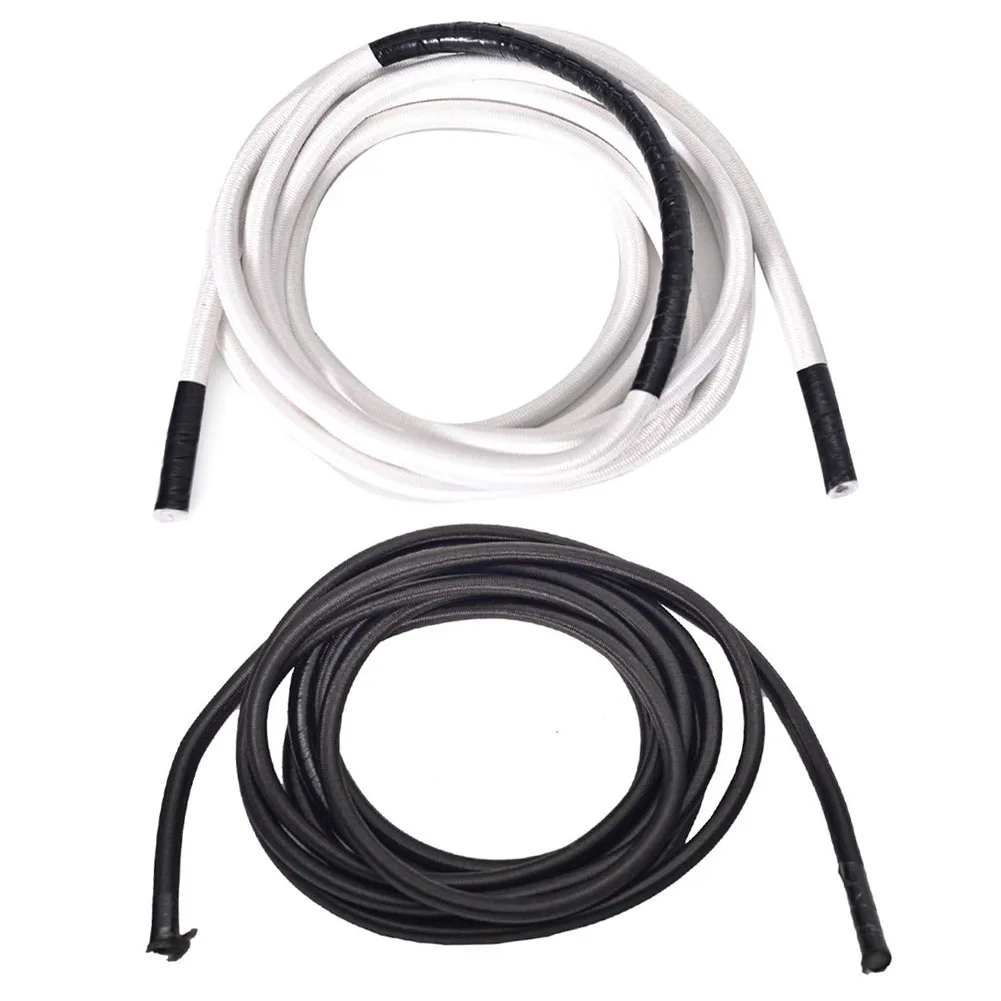 Home Fitness Water Resistance Rowing Machine Accessories Folding Rowing Machine Tension Rope Elastic Rope Black/White