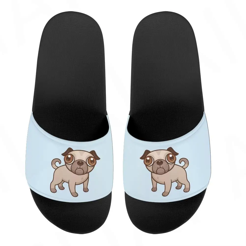 

Women's Slippers Bulldog Printed Big SIze 46 Bedroom Flip Flops Bathroom Non Slip Shoes Flat Sandals Custom Pattern Slippers