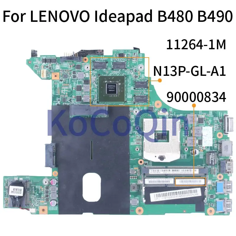 para Lenovo Ideapad B480 B490 Notebook Mainboard 90000834 112641m N13p-gl-a1 Ddr3 Computador Portátil Placa-mãe - Imagem 2