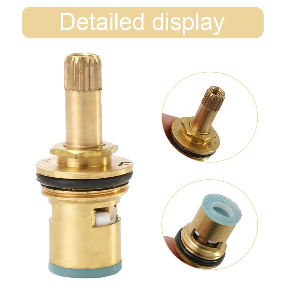 Kitchen Tap Valve Spool Ceramic Disc Silicon Washer Gasket Insert 1/2'' Bathroom Replacement Opening Valve Water Tap Accessories