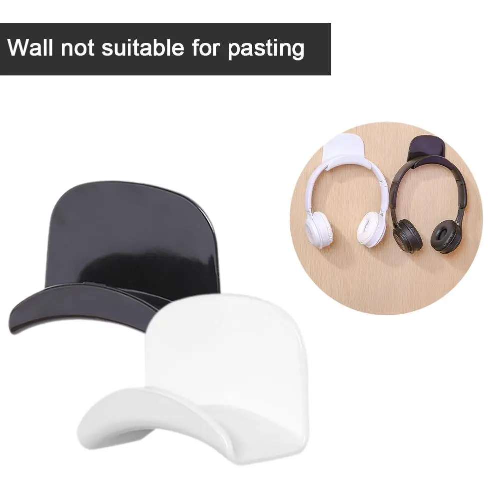 

Wall-mounted computer headphone stand without punching storage rack storage stand rack display dormitory headphone desktop Q7S7