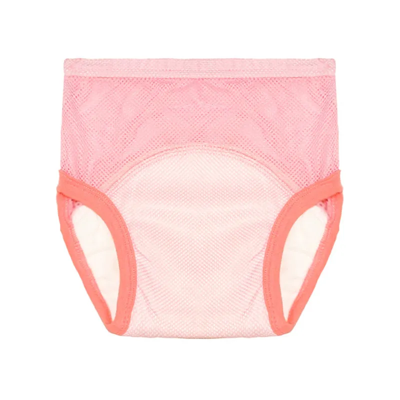 Summer Cool and Breathable Baby Underwear Solid Elastic Panties Briefs for Girls Baby's Training Pants Soft Cotton Reusable Cute