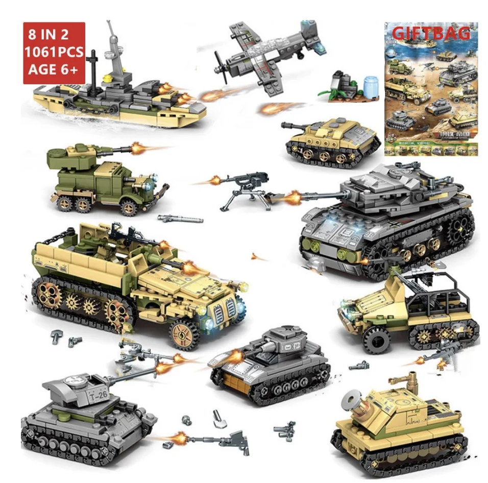 Blocs de construction de navires de guerre pour enfants, compatibles avec  Lego WW2, soldats de l'armée, ensemble d'arme, bateau, avion, voiture,  jouets pour enfants - AliExpress