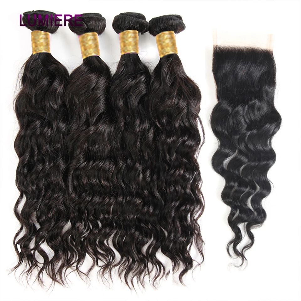 Indian Natural Wave Hair 1/3/4 Bundles Deal 100% Virgin Raw Human Hair Weave Extension Double Wefts Can Be Colored Dyed 8-40Inch 3