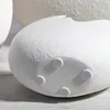 Ceramic Vases for Flowers Home Decoration Nordic Creative Modern White Eggshell Shape Household Natural Enjoy Slow Living 4
