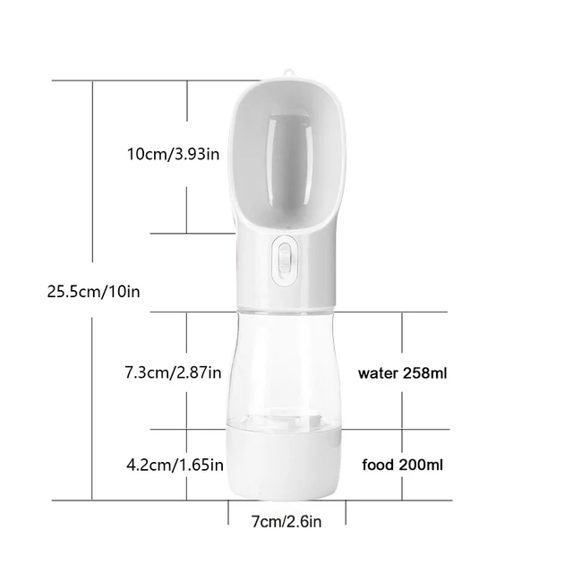 Pet Dog Water Bottle Feeder Bowl Portable Water Food Bottle Pets Outdoor Travel Drinking Dog Bowls Water Bowl for Dogs 6