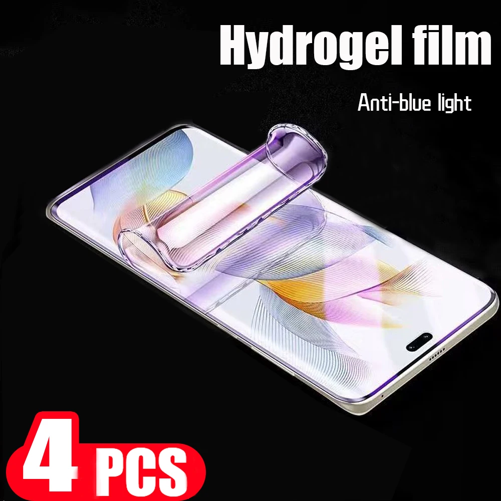 

Гидрогелевая пленка для Honor X50i X50 90 80 70 60 50 pro plus lite SE GT, Защитная пленка для плоского экрана, не стеклянная, 4 шт.