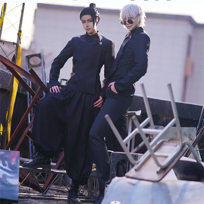 

Japan Jujutsu Kaisen Cos Gojo Satoru/Geto Suguru Anime Man Woman Cosplay High-quality Uniform Costume Set Top+Pants