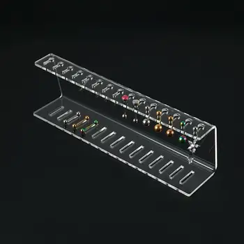 모던 헤비 듀티 벨리 버튼 이어 스터드 링, 쇼 홀더, 투명 미끄럼 방지 쥬얼리 쇼 스탠드, 쥬얼리 매장 용품