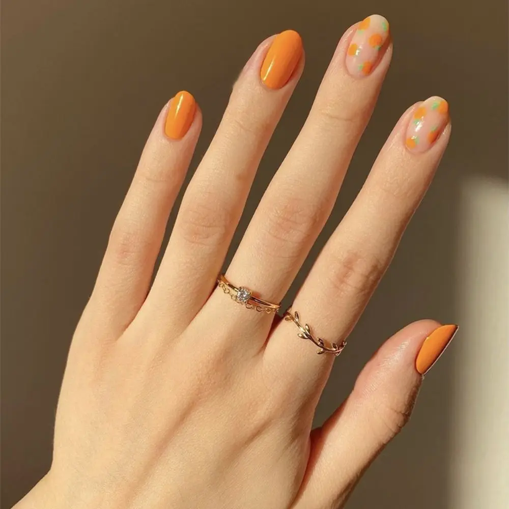 

Nail Tips Manicure DIY Fake Nails False Nails Simple French Almond