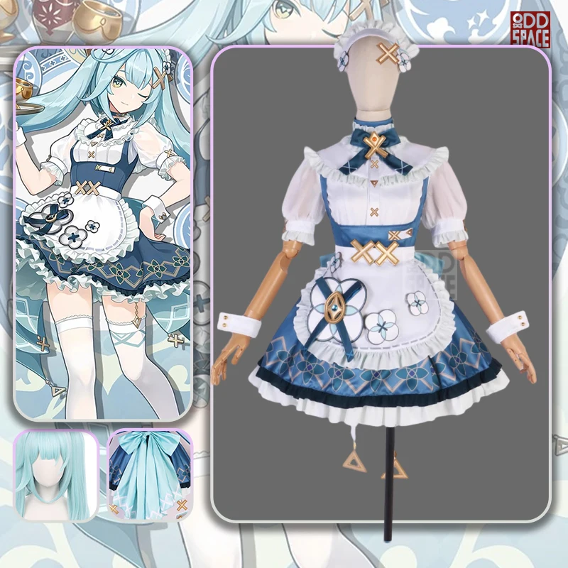 

Faruzan Cosplay Costume Genshin Impact Cosplay Game Suit Sweet Lovely Caf Maid Dress Uniform Role Play Halloween Party Outfit