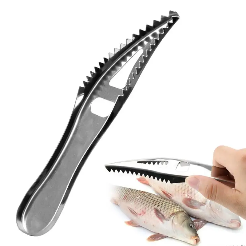 Stainless Steel Fish Scale Remover Cleaner Kitchen Fish Scaler Skin Graters Cleaning Peeler Scaler Scraper